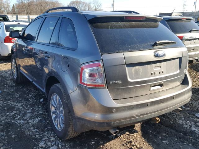 2FMDK4JC8ABB27165 - 2010 FORD EDGE SEL GRAY photo 3