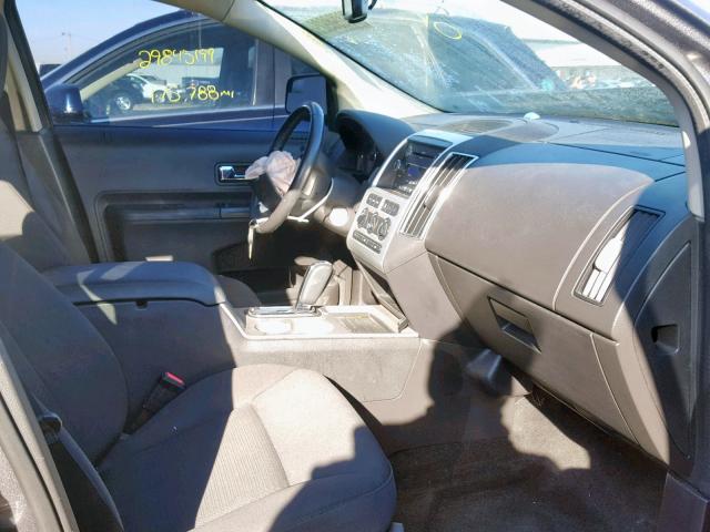 2FMDK4JC8ABB27165 - 2010 FORD EDGE SEL GRAY photo 5