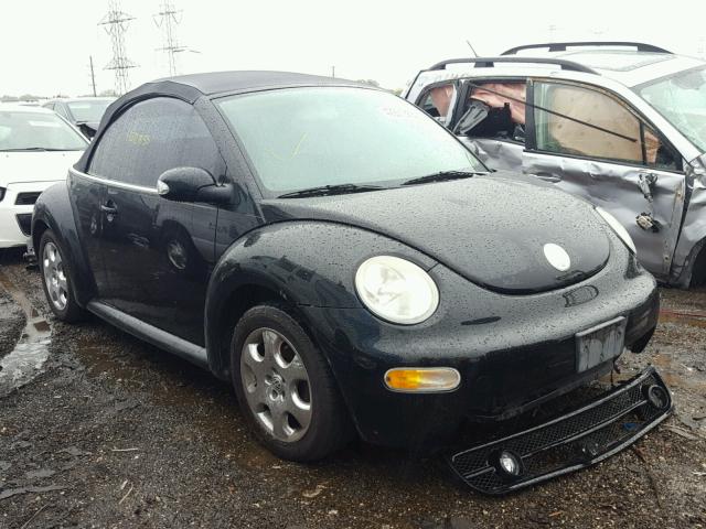 3VWCK21YX3M324563 - 2003 VOLKSWAGEN NEW BEETLE შავი ფოტო 1