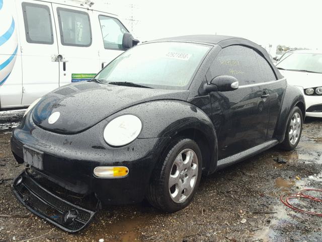 3VWCK21YX3M324563 - 2003 VOLKSWAGEN NEW BEETLE შავი ფოტო 2