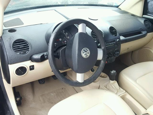 3VWCK21YX3M324563 - 2003 VOLKSWAGEN NEW BEETLE შავი ფოტო 9