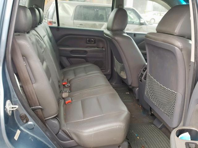 5FNYF28147B045173 - 2007 HONDA PILOT LX BLUE photo 6