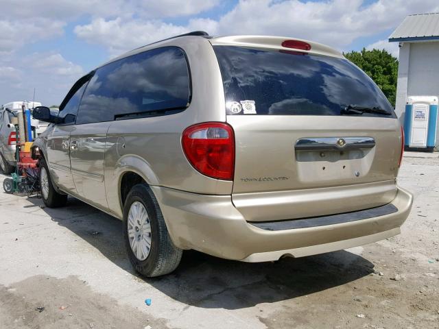 2A4GP44R27R247623 - 2007 CHRYSLER TOWN & COU TAN photo 3