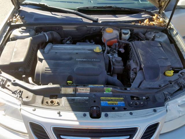 YS3FD49Y171007695 - 2007 SAAB 9-3 2.0T GRAY photo 7