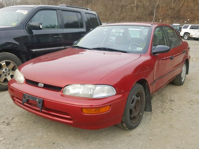 1Y1SK5360PZ060099 - 1993 GEO PRIZM BASE წითელი ფოტო 2
