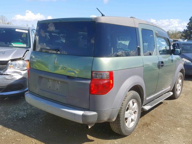 5J6YH28664L002320 - 2004 HONDA ELEMENT EX GREEN photo 4