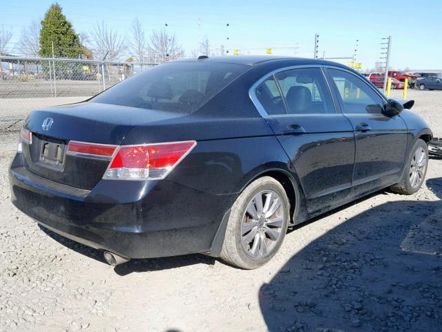 1HGCP2F89BA053974 - 2011 HONDA ACCORD EXL BLACK photo 4