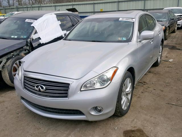 JN1BY1ARXBM371167 - 2011 INFINITI M37 X SILVER photo 2