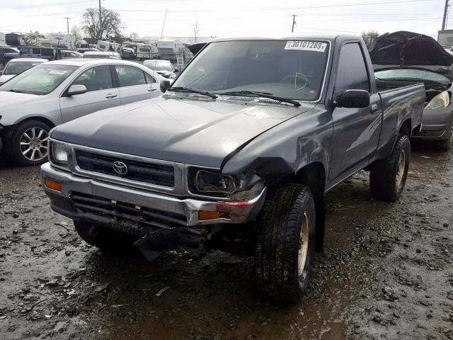 JT4RN01P2P7062571 - 1993 TOYOTA PICKUP 1/2 GRAY photo 2