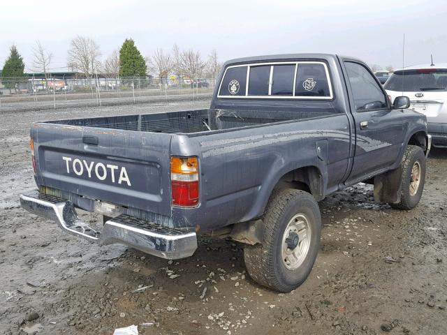 JT4RN01P2P7062571 - 1993 TOYOTA PICKUP 1/2 GRAY photo 4