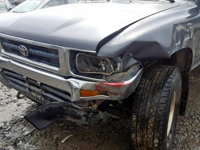 JT4RN01P2P7062571 - 1993 TOYOTA PICKUP 1/2 GRAY photo 9