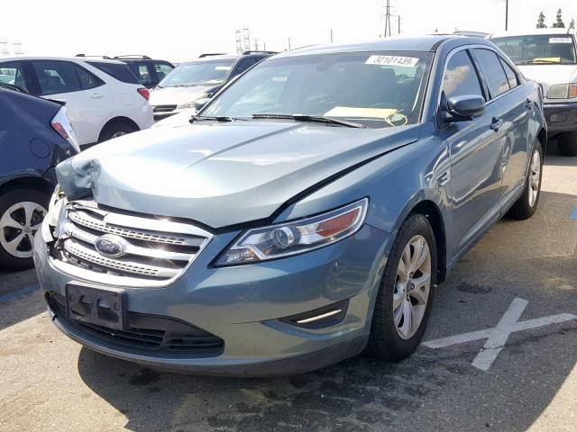 1FAHP2EW6AG121413 - 2010 FORD TAURUS SEL BLUE photo 2