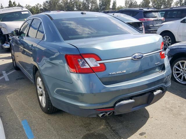 1FAHP2EW6AG121413 - 2010 FORD TAURUS SEL BLUE photo 3