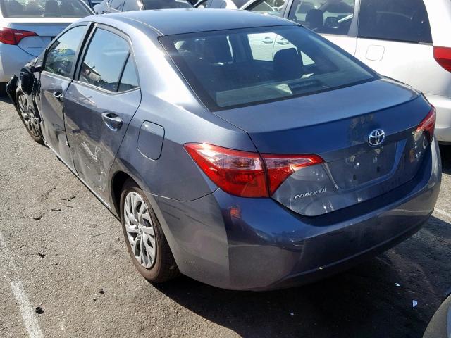 2T1BURHE8KC153932 - 2019 TOYOTA COROLLA L GRAY photo 3