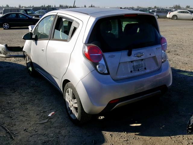 KL8CC6S94DC500176 - 2013 CHEVROLET SPARK 1LT SILVER photo 3