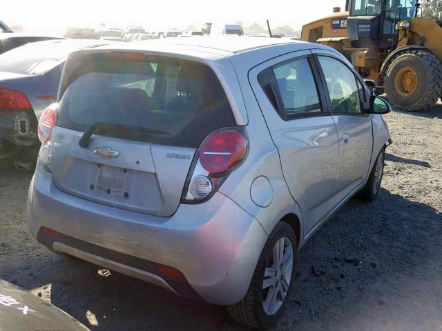 KL8CC6S94DC500176 - 2013 CHEVROLET SPARK 1LT SILVER photo 4