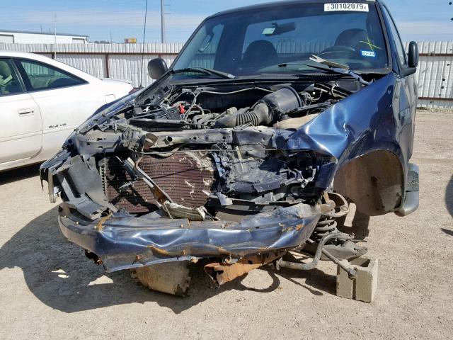 2FTRF17234CA06148 - 2004 FORD F-150 HERI BLUE photo 9