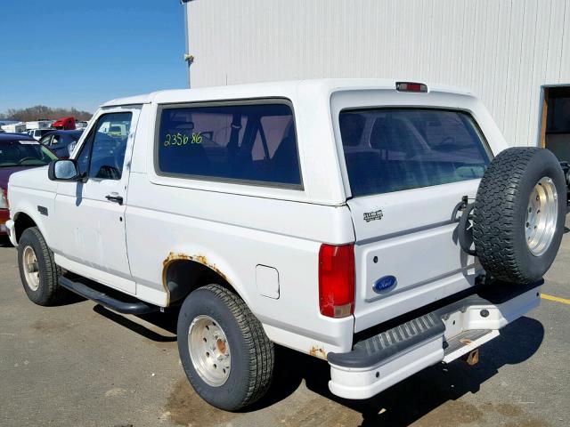 1FMEU15H2TLA06833 - 1996 FORD BRONCO U10 WHITE photo 3