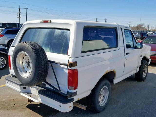 1FMEU15H2TLA06833 - 1996 FORD BRONCO U10 WHITE photo 4