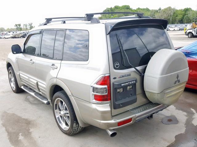 JA4MW51R01J031152 - 2001 MITSUBISHI MONTERO LI GOLD photo 3