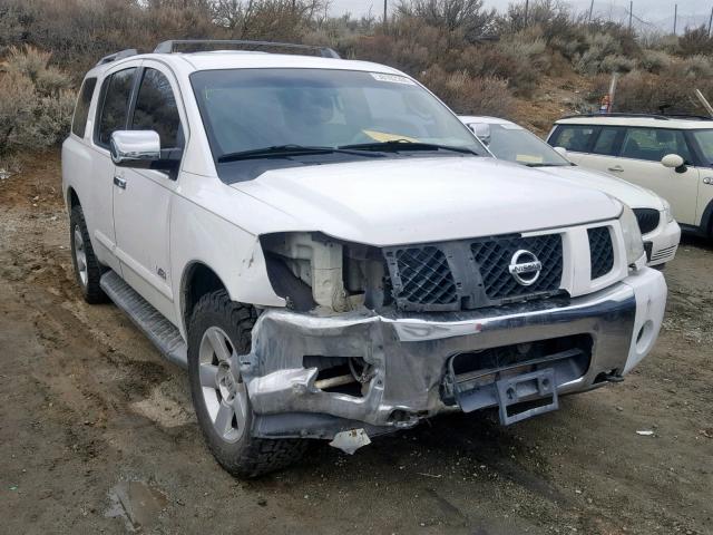 5N1AA08B95N718742 - 2005 NISSAN ARMADA SE WHITE photo 1