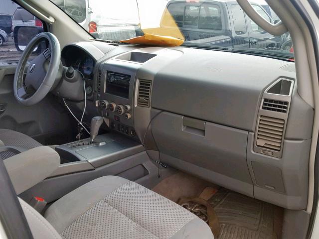 5N1AA08B95N718742 - 2005 NISSAN ARMADA SE WHITE photo 9