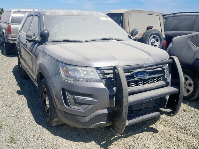 1FM5K8ARXHGD07704 - 2017 FORD EXPLORER P GRAY photo 1