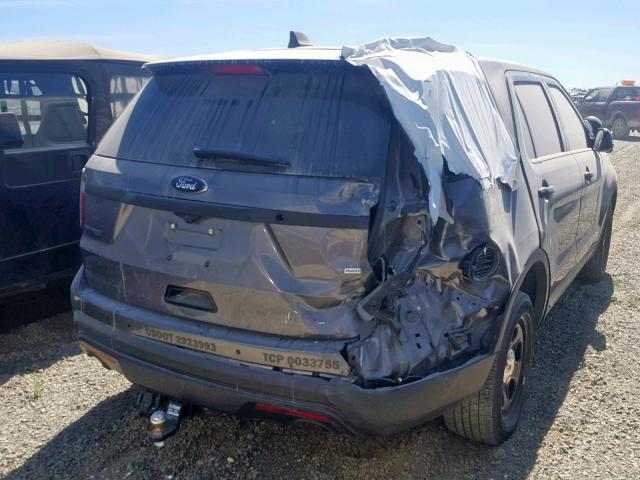 1FM5K8ARXHGD07704 - 2017 FORD EXPLORER P GRAY photo 4