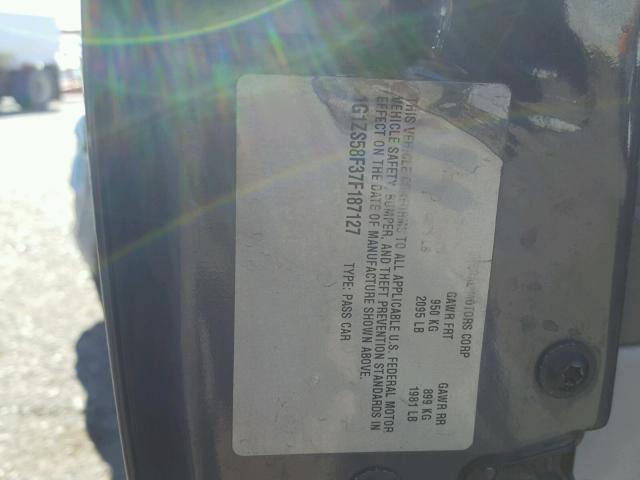 1G1ZS58F37F187127 - 2007 CHEVROLET MALIBU LS 灰色 照片 10