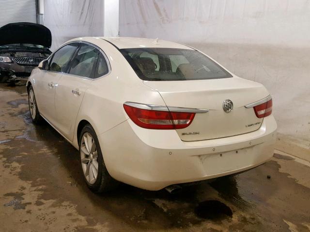 1G4PS5SK0C4231557 - 2012 BUICK VERANO WHITE photo 3