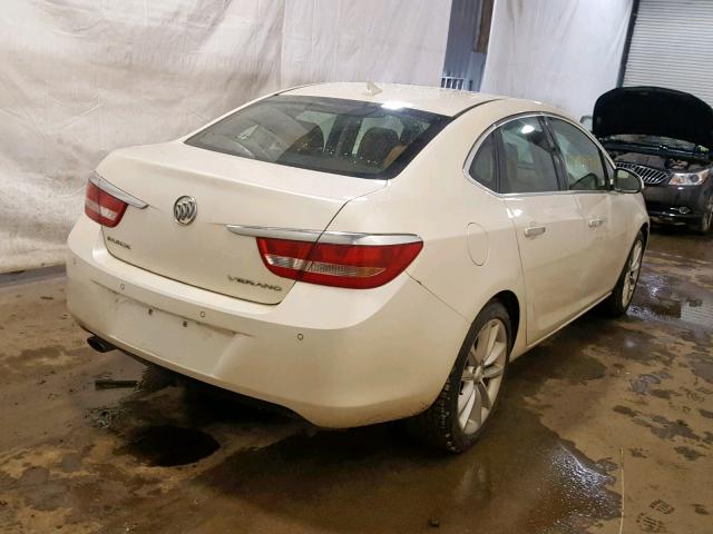 1G4PS5SK0C4231557 - 2012 BUICK VERANO WHITE photo 4