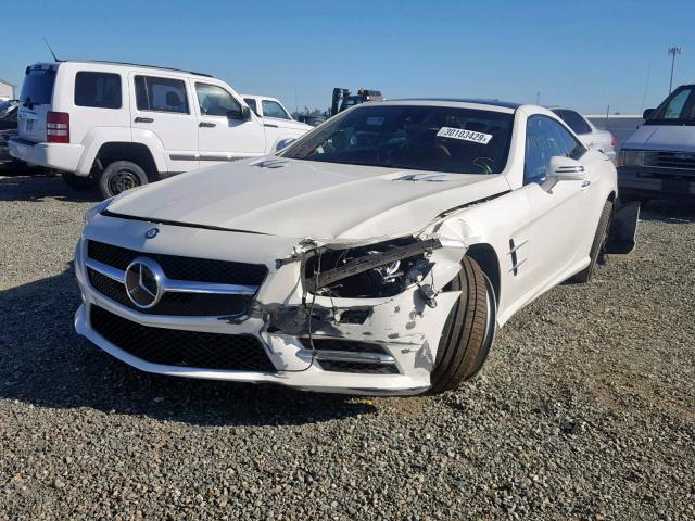 WDDJK7DA7EF025403 - 2014 MERCEDES-BENZ SL 550 WHITE photo 2