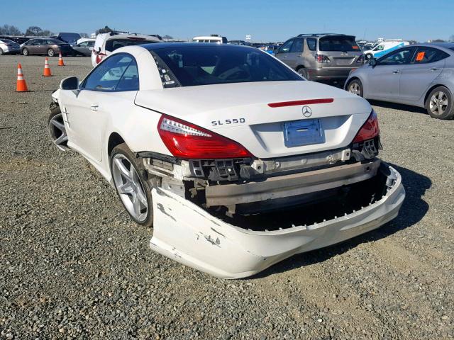 WDDJK7DA7EF025403 - 2014 MERCEDES-BENZ SL 550 WHITE photo 3