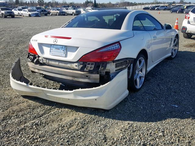 WDDJK7DA7EF025403 - 2014 MERCEDES-BENZ SL 550 WHITE photo 4