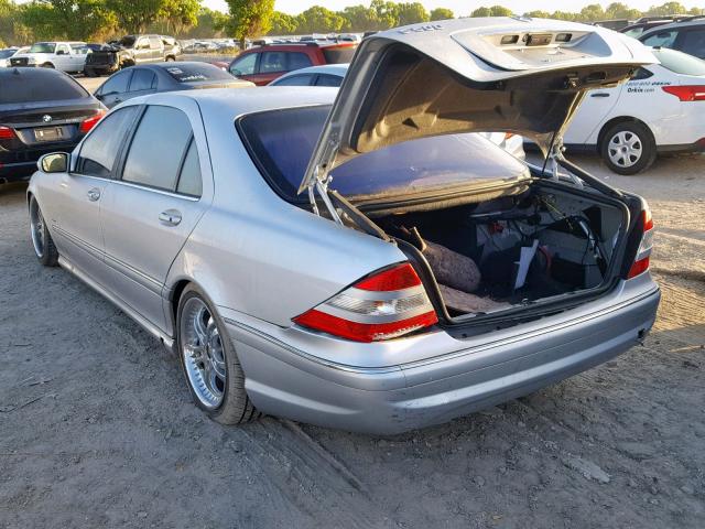 WDBNG75J14A430095 - 2004 MERCEDES-BENZ S 500 SILVER photo 3