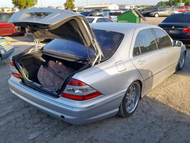 WDBNG75J14A430095 - 2004 MERCEDES-BENZ S 500 SILVER photo 4