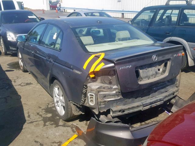 19UUA76517A022542 - 2007 ACURA TL TYPE S BROWN photo 3