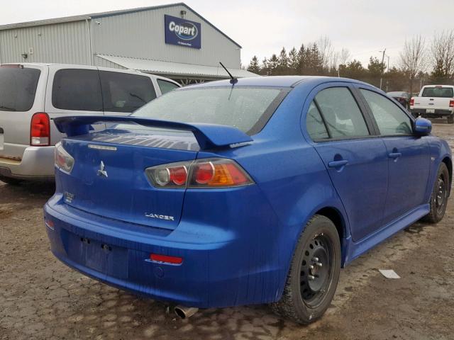 JA32U2FU1FU600738 - 2015 MITSUBISHI LANCER ES BLUE photo 4