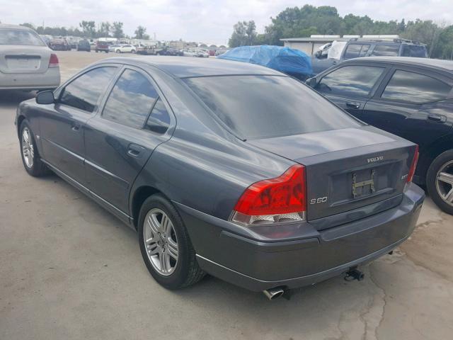 YV1RS592862522966 - 2006 VOLVO S60 2.5T GRAY photo 3