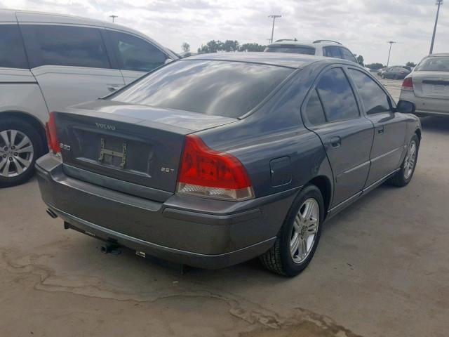 YV1RS592862522966 - 2006 VOLVO S60 2.5T GRAY photo 4