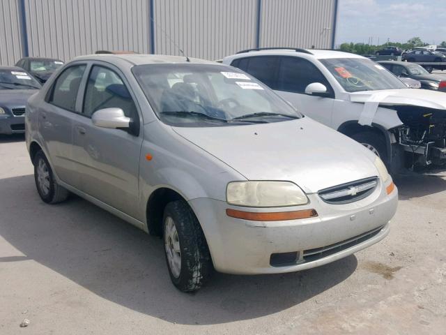 KL1TJ52614B161032 - 2004 CHEVROLET AVEO LS SILVER photo 1