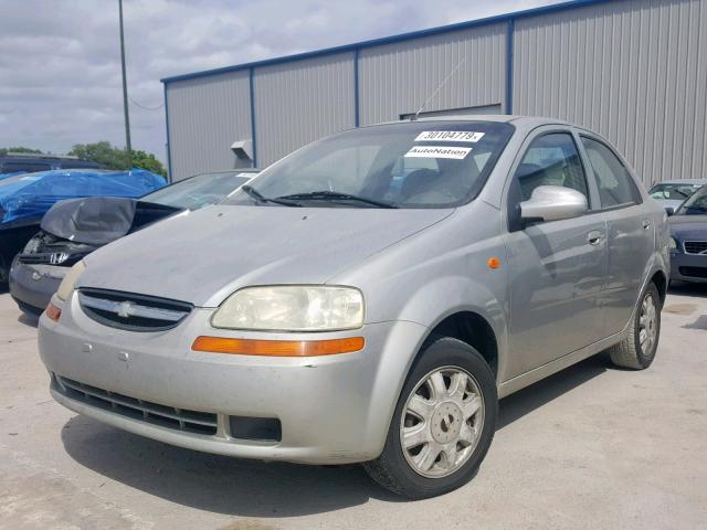 KL1TJ52614B161032 - 2004 CHEVROLET AVEO LS SILVER photo 2