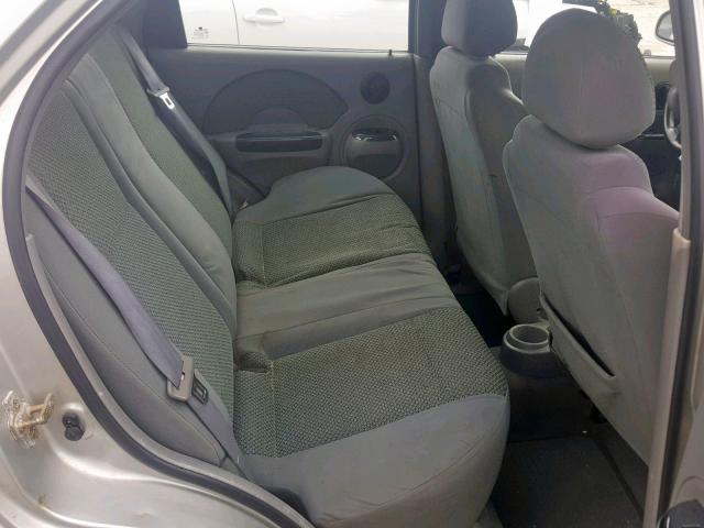 KL1TJ52614B161032 - 2004 CHEVROLET AVEO LS SILVER photo 6