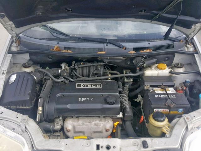 KL1TJ52614B161032 - 2004 CHEVROLET AVEO LS SILVER photo 7