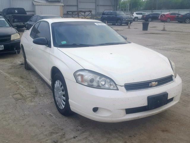 2G1WJ15K069386644 - 2006 CHEVROLET MONTE CARL WHITE photo 1