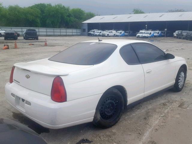 2G1WJ15K069386644 - 2006 CHEVROLET MONTE CARL WHITE photo 4