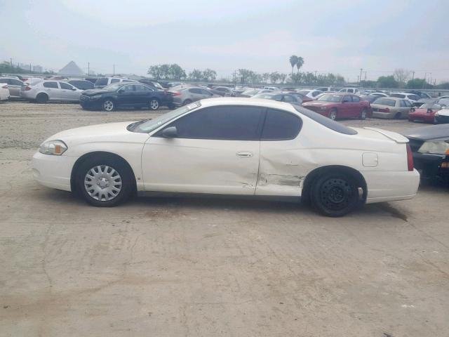 2G1WJ15K069386644 - 2006 CHEVROLET MONTE CARL WHITE photo 9