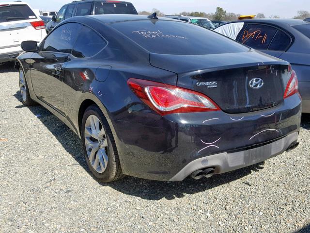 KMHHU6KJ8FU123946 - 2015 HYUNDAI GENESIS CO BLACK photo 3