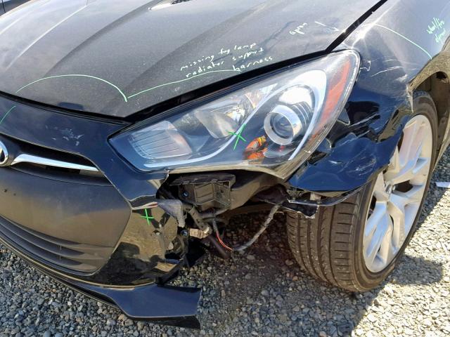 KMHHU6KJ8FU123946 - 2015 HYUNDAI GENESIS CO BLACK photo 9