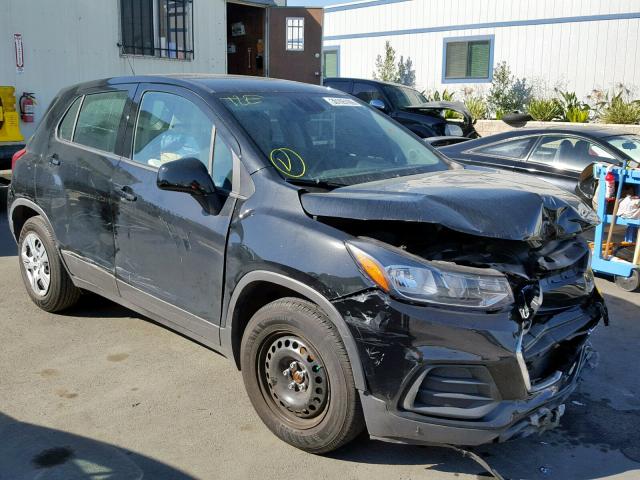 3GNCJKSB5JL314050 - 2018 CHEVROLET TRAX LS BLACK photo 1